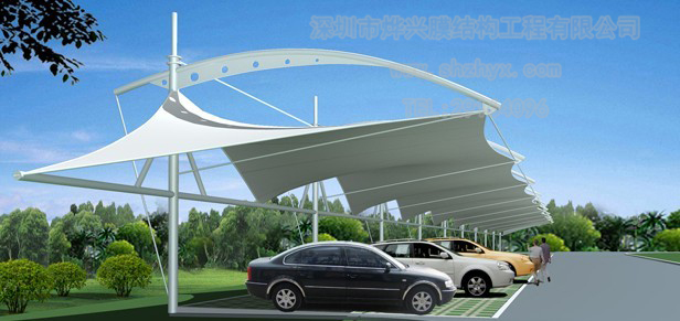 膜結(jié)構(gòu)車(chē)棚安裝要從貨比三家下手